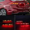 For Hyundai Accent 2017-2019 Led Rear Bumper Brake Light Fog Light