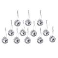 12pcs/set Shower Curtain Hooks for Bathroom Stainless Steel Curtains