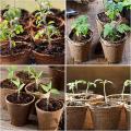 Peat Pots, 70 Pcs 4 Inch Plant Starting Pots with 20 Plant Labels