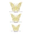 3d Butterfly Wall Stickers, 36 Pcs Butterfly Wall Decals(silver)