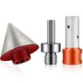 3pc Diamond Beveling Chamfer Bits for Existing Holes Enlarging