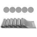 12pcs Placemats Non-slip Washable for Table 45x30cm(silver-gray)