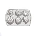 6 Different Shapes, Charming Combination,diy Cake Pan,silver