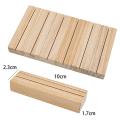 20pcs Wood Card Holders,wooden Table Number Holder for Dinner Party