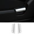 Car Seats Adjustment Handle Switch Cover Stickers Trim, Abs Silver