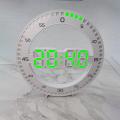 Silent 3d Digital Led Wall Clock Alarm with Calendar for Decor A