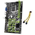 B250 Motherboard with Power Cable 12 Pci-e Slots for Bitcoin Miner