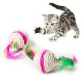 Colorful Ball Interactive Cat Toys Play Chewing Rattle Scratch Sisal
