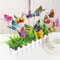 Butterfly Stakes, 50pcs 7cm Garden Butterfly Stakes Decor Outdoor