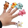 Finger Puppets for Children and Babies 5 Farm Animals Doll Set Toy(c)
