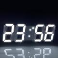 Digital 3d Led Wall/desk Clock Alarm Big Digits Auto Brightness
