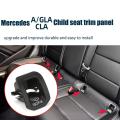 2x Car Seat Isofix Switch Cover Black for Mercedes Benz A Cla Class