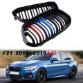 Car Hood Kidney Double Line Grill For-bmw 1 Series F20 F21 Lci 14-16