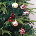 9pcs Christmas Balls Tree Hanging for Home Decor Small Pendant (gold)