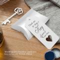50pcs Wedding Gift Set Pillow Candy Box Key Opener French Ribbon