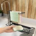 Sponge Holder for Kitchen Sink, Expandable (16.7-21.2inch) Sink Caddy