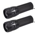 2x Led Flashlight 18650/aaa Battery Led Torch High Power Rechargeable