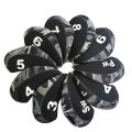 10pcs/pack Golf Iron Covers Set Golf Club Head Covers Headcover