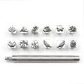 12pcs Leather Stamping Tool Set Animals Plants Pattern Leather Craft