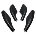 Black Roof Rack Bar Rail End Replacement Cover Shell 4pcs for Toyota