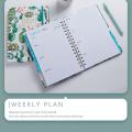 A5 Planner English Agenda Notebook Supplies, Calendar Notebook(a)