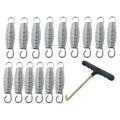 15pcs Trampoline Spring Galvanized with Tool for Children Trampoline