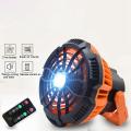 Usb Fan 3-speed Led Light Fan with Remote Control for Home/outdoor