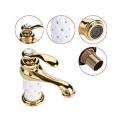 Faucet Brass Faucet Sink Part for Bathroom Kitchen House (golden)