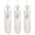 3 Pack Macrame Dream Catcher Wall Decor Handmade Bohemian Home Decor