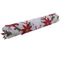 Christmas Embroidered Table Runner,holly for Decorations,15 X 70 Inch