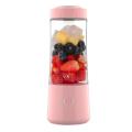 Portable Mixer Cup Fruit Juice Mixer Juicer Cup Food Processor(pink)
