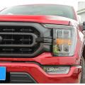 Front Bumper Grille Cover Trim Decoration Sticker,abs Black