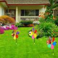 Windmills Colorful Wind Spinner 3d Animal Pinwheel Garden Ornament