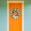 Happy Easter Egg Wreath Home Outdoor Garden Door Wall Decoration