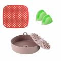 Air Fryer Silicone Pot Accessories Set Air Fryer Liners Silicone B