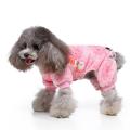 Snowman Print Pet Pajamas for Dogs, Fleece Jumpsuit,puppy Pullover-s