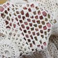 Cotton Handmade Crochet Lace Table Runner White Dresser Decor