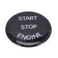 Carbon Fiber Sticker Engine Start Stop Button Cover for Bmw E90 Black