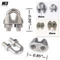 2x 304 Stainless Steel Turnbuckle M6 Wire Rope Tension Tensioner