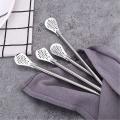 Stainless Steel Straw with Filter Spoon with 2 Pieces Brush Set