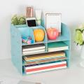 1pcs 4-layers Wood Office Table Organizer Assembled Office Supplies B