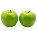 12 Pcs Artificial Green Apple Fake Fruit, House Children Toys