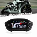 Motorcycle Lcd Odometer Led Adjustable Speedometer for 1,2,4 Cylinder