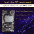 Btc Mining Motherboard V1.0 Lga 2011 Ddr3 Supports 32g with 8g Memory