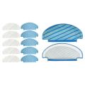 Sweeper for Ecovacs Ozmo T8 Aivi Mopping Cloth Spare Parts, 4 Pcs