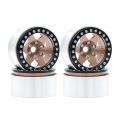 4pcs Beadlock 1.9 Wheel Hub Wheel Rim for 1/10 Rc Car Rc4wd D90, 2