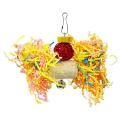 Bird Parrot Shredding Toys Chewing Foraging Hanging Cage Paper Toys