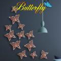 72pcs 3d Hollow Butterfly Wall Sticker for Home Decoration Diy(a)
