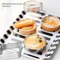 10 Pack Stainless Steel Tart Ring,tower Pie Baking Mould (5 Shapes)