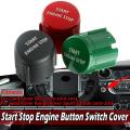 Start Stop Engine Switch Push Button Cover for Land Rover Black